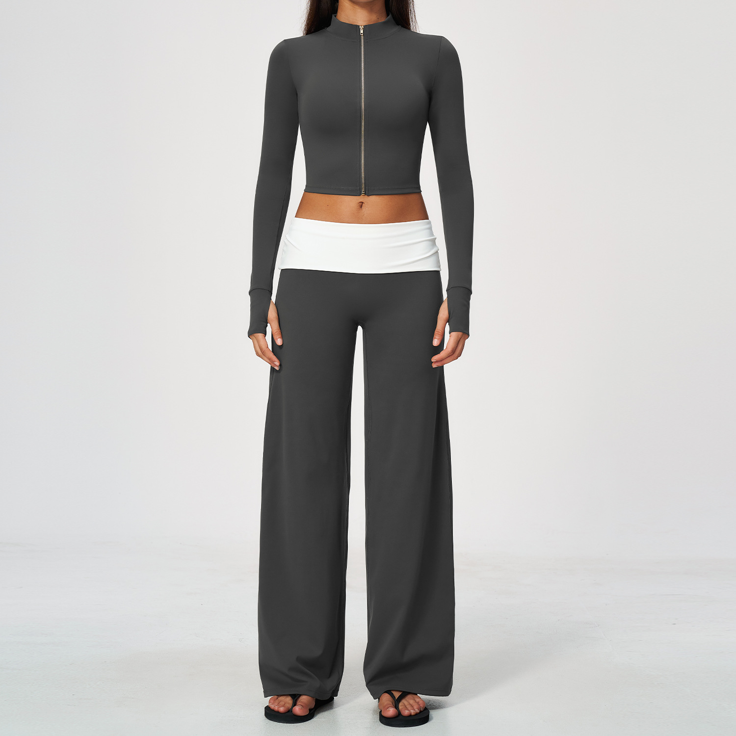Zip Jacket Wide Leg Pants 2 Pi - Yoga In Fitness recension och pris