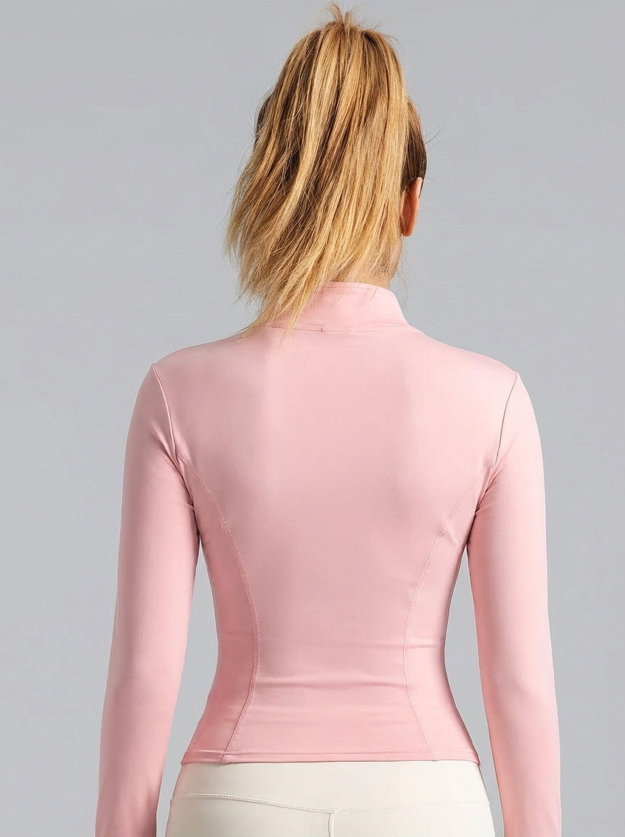 New Women Light Pink Yoga Coat - Yoga In Fitness recension och pris