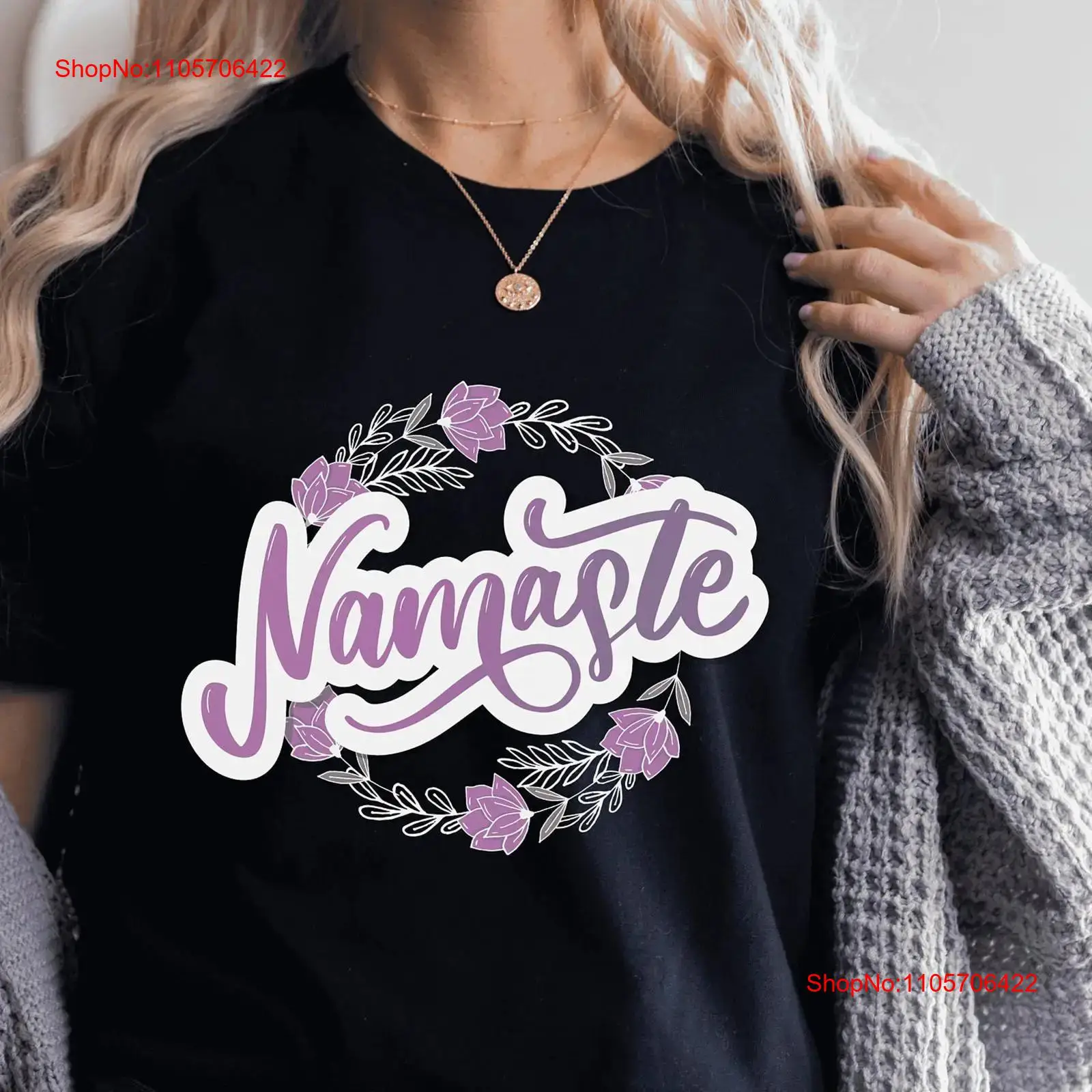 Namaste Purple T Shirt Yoga Te - Yoga Fitness Teacher recension och pris
