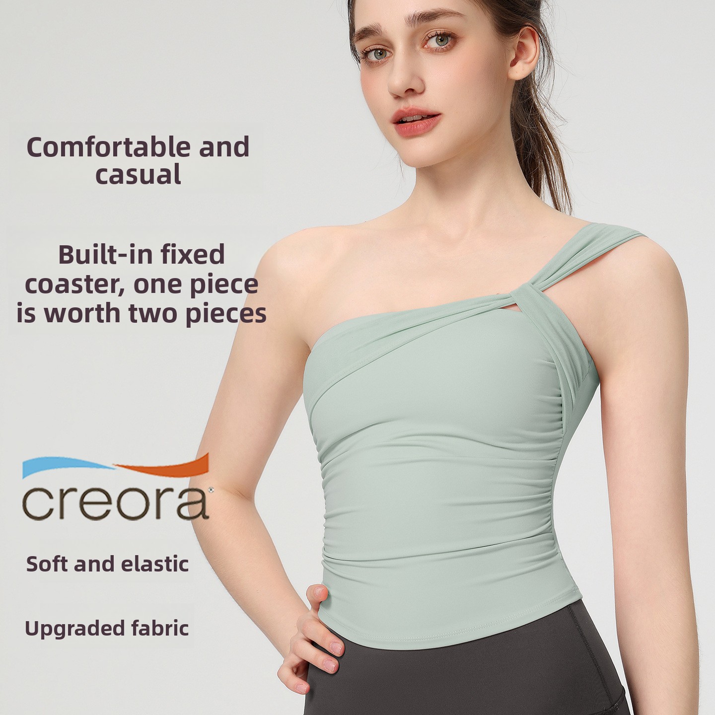 Women's Sexy Sloping Shoulder  - Yoga Mat For Fitness recension och pris