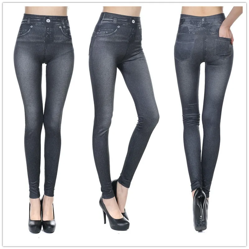 Women Jean Leggings Fitness Pa - Yoga Fitness Sg recension och pris
