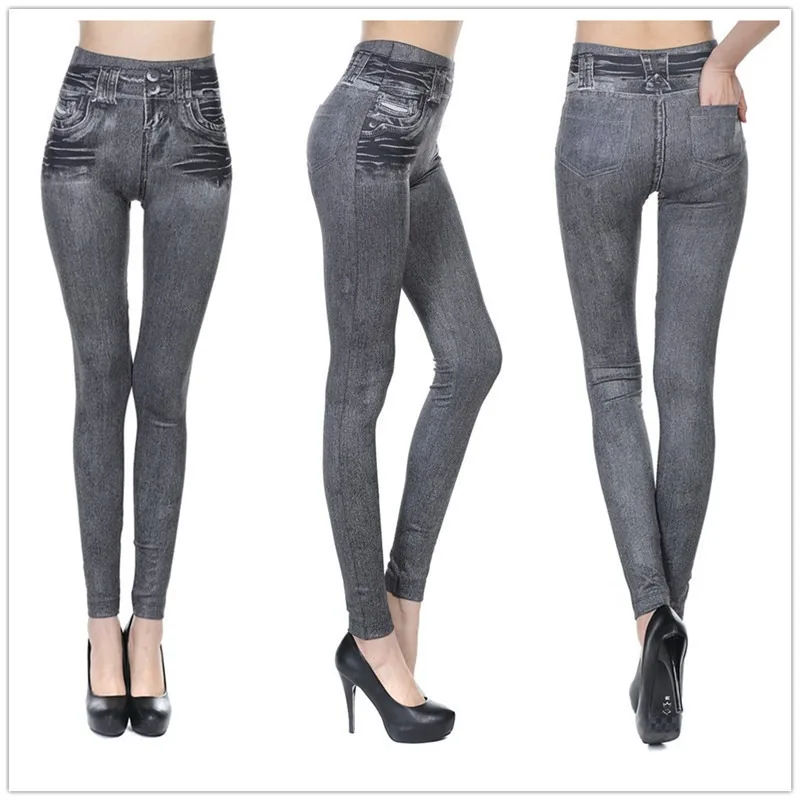Women Jean Leggings Fitness Pa - Yoga Fitness Sg recension och pris