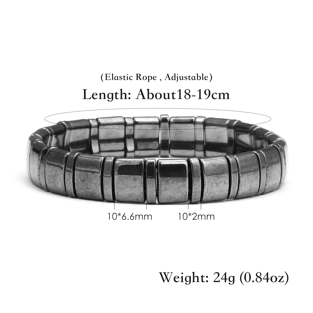 Energy Stone Hematite Bracelet - Yoga Fitness Instructor recension och pris