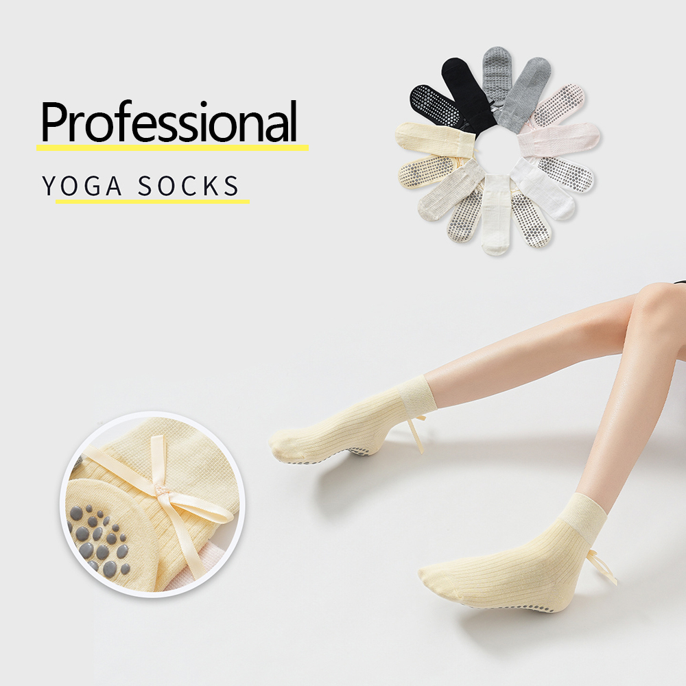 Cute Bowknot Yoga Socks Girls  - Yoga In Fitness recension och pris