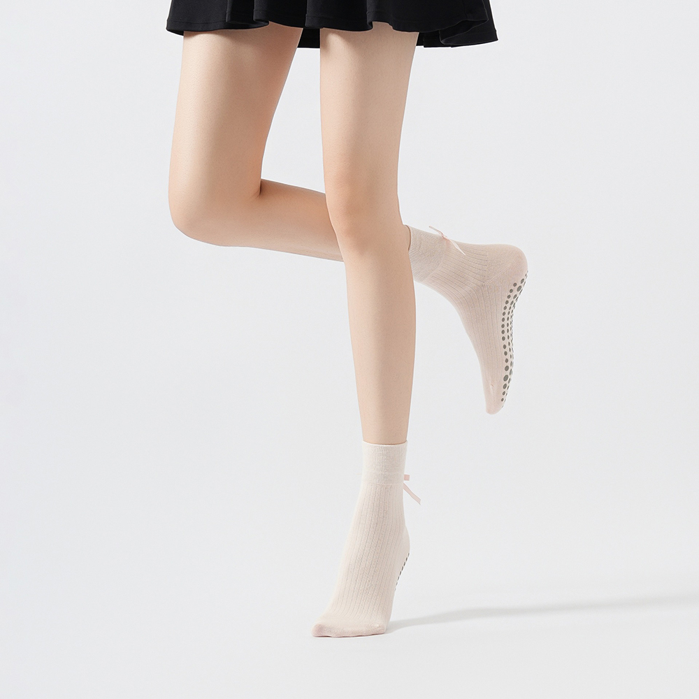 Cute Bowknot Yoga Socks Girls  - Yoga In Fitness recension och pris